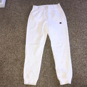 Champion white joggers